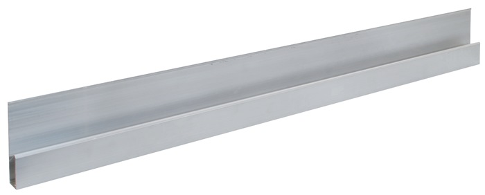 anrotec Alu h-Kartätsche Länge 1200 mm m. Verstärkungswulst Aluminium 1,6 mm