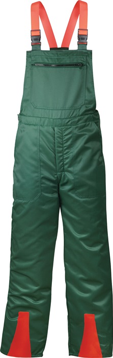 Feldtmann Schnittschutzlatzhose FICHTE Größe 58 grün/rot