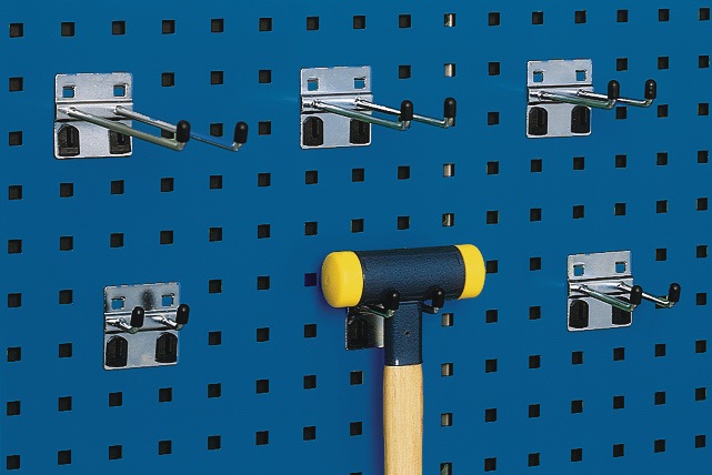 BOTT Doppelhaken Tiefe 50 mm verzinkt Ø 6 mm passend für Lochplatten