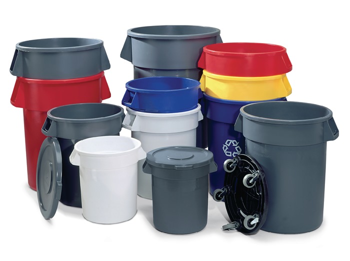 Rubbermaid Stapeldeckel Kunststoff grau Ø 495 mm passend für Mehrzwecktonne 76 l