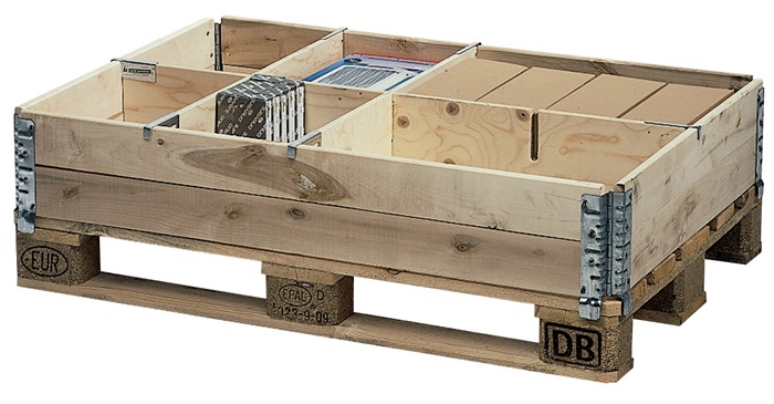 TRANSPAK Aufsatzrahmenteiler Längsteiler Höhe 190 mm Sperrholz