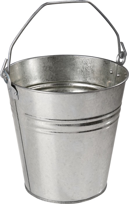 Quality Brand Eimer 9,5 l Stahlblech, verzinkt silber Ø 280 mm Höhe 280 mm