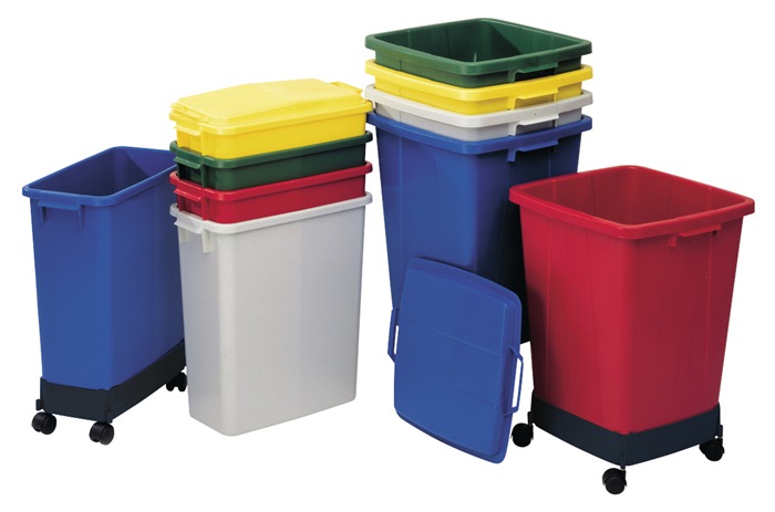 GRAF Abfall- und Wertstoffsammler 60 l H590xB285xT555mm PE grau