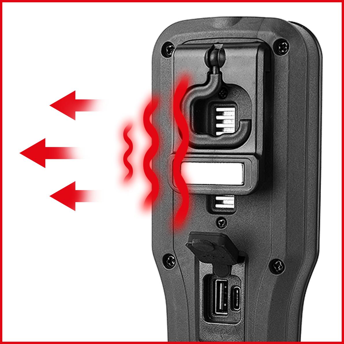 Lampe à main d’atelier mobile rabattable LED COB 3 Watt | 150.4495 - KS