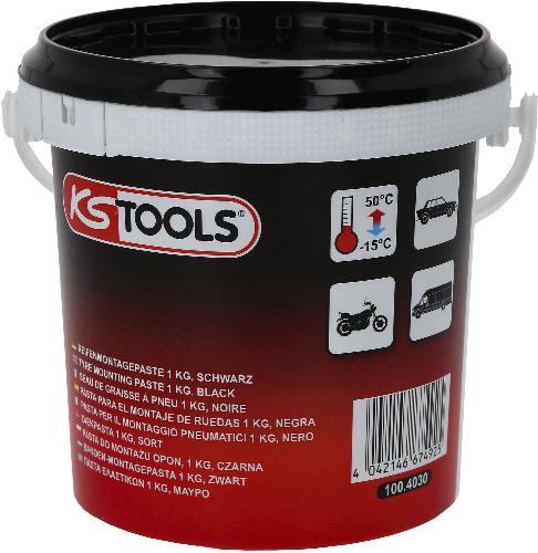 KS TOOLS Reifenmontagepaste 1 kg, schwarz