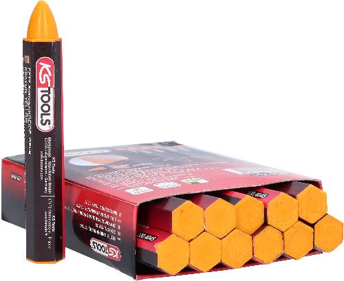KS TOOLS Signierkreide, gelb,12er Pack