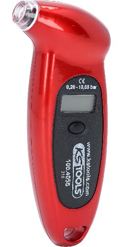 KS TOOLS Digitaler Reifendruckmesser, 0,20 - 10,0 bar