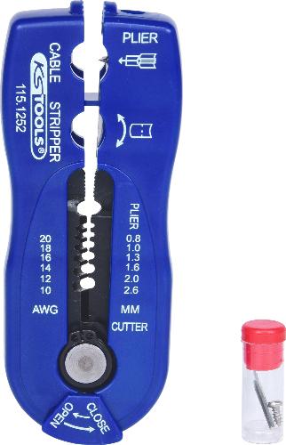 KS TOOLS Multifunktions-Abisolierwerkzeug, 0,8-2,6mm