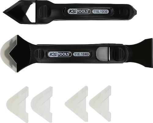 KS TOOLS FUGENFIX Silikonschaber- und Abziehersatz, 7-tlg