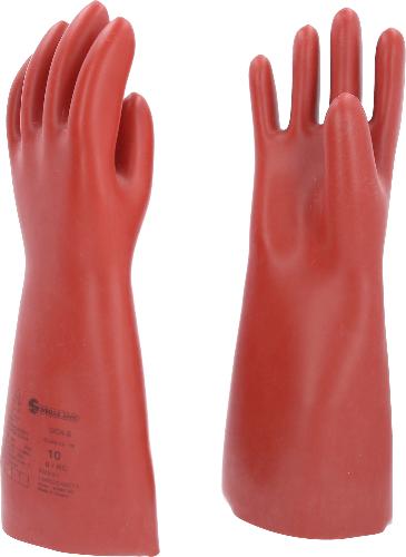 KS TOOLS Elektriker-Schutzhandschuh mit mechanischen und thermischen Schutz, Größe 10, Klasse 0, rot
