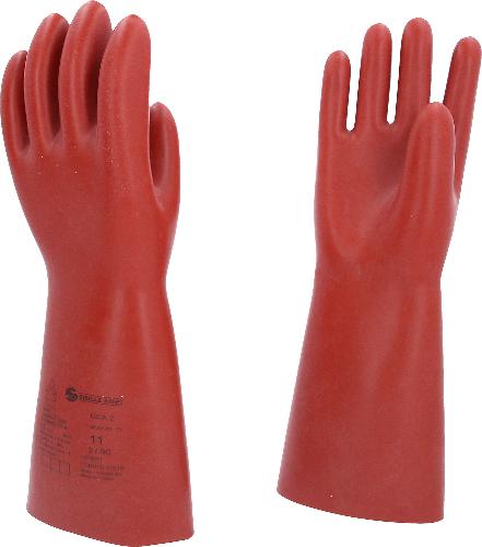KS TOOLS Elektriker-Schutzhandschuh mit mechanischen und thermischen Schutz, Größe 11, Klasse 2, rot
