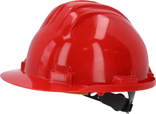 KS TOOLS Arbeits-Schutzhelm, abnehmbares Kopfband, rot