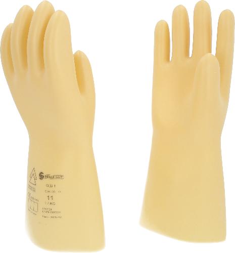 KS TOOLS Elektriker-Schutzhandschuh mit Schutzisolierung, Größe 11, Klasse 1, weiß