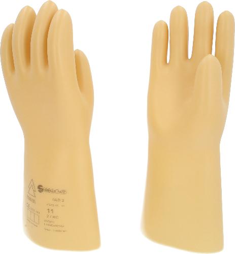 KS TOOLS Elektriker-Schutzhandschuh mit Schutzisolierung, Größe 11, Klasse 2, weiß