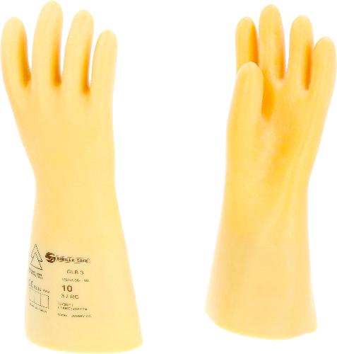 KS TOOLS Elektriker-Schutzhandschuh mit Schutzisolierung, Größe 10, Klasse 3, weiß