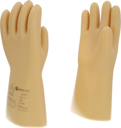 KS TOOLS Elektriker-Schutzhandschuh mit Schutzisolierung, Größe 11, Klasse 3, weiß