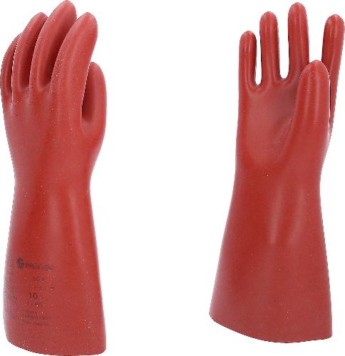 KS TOOLS Elektriker-Schutzhandschuh mit mechanischem Schutz, Größe 10, Klasse 1, rot