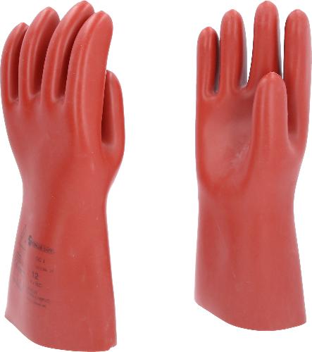 KS TOOLS Elektriker-Schutzhandschuh mit mechanischem Schutz, Größe 12, Klasse 1, rot