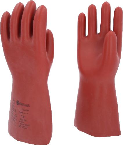KS TOOLS Elektriker-Schutzhandschuh mit mechanischen und thermischen Schutz, Größe 11, Klasse 00, rot