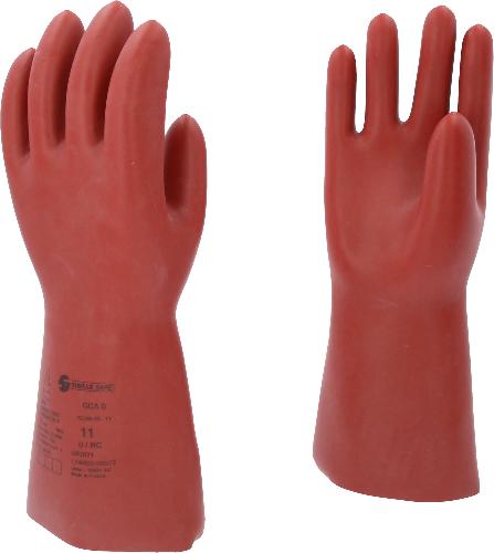 KS TOOLS Elektriker-Schutzhandschuh mit mechanischen und thermischen Schutz, Größe 11, Klasse 0, rot