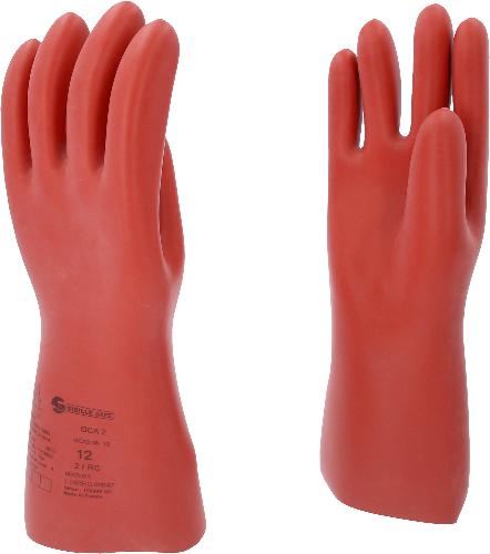 KS TOOLS Elektriker-Schutzhandschuh mit mechanischen und thermischen Schutz, Größe 12, Klasse 2, rot