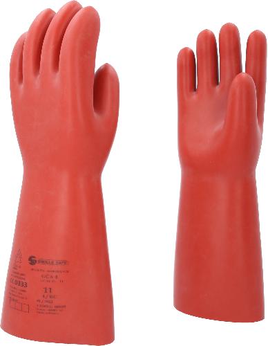 KS TOOLS Elektriker-Schutzhandschuh mit mechanischen und thermischen Schutz, Größe 11, Klasse 4, rot