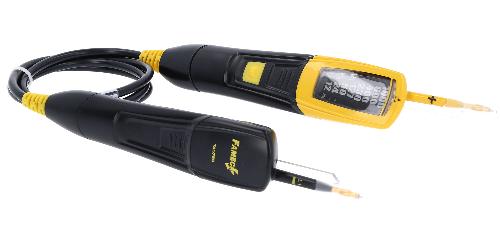 KS TOOLS Spannungsprüfer mit Schutzisolierung, zweipolig, mit akustischem Alarm, 12-1000 V