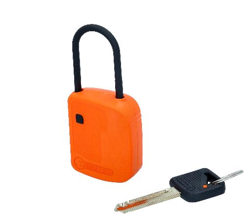 KS TOOLS Absperr-Vorhängeschloss, orange, Verbundmaterial, 38 mm