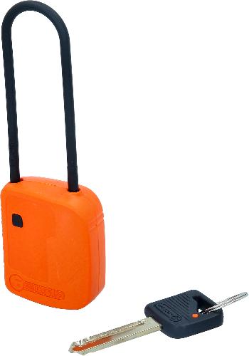 KS TOOLS Absperr-Vorhängeschloss, orange, Verbundmaterial, 76 mm