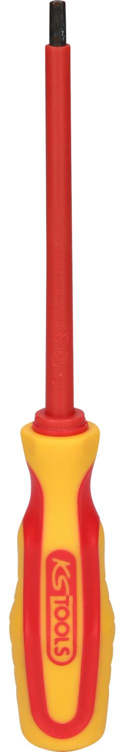 KS TOOLS Schraubendreher mit Schutzisolierung für Innen-Torx-Schrauben, T20