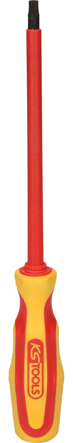 KS TOOLS Schraubendreher mit Schutzisolierung für Innen-Torx-Schrauben, T30