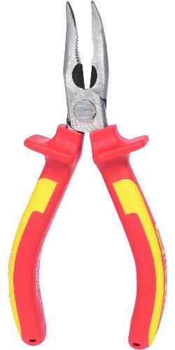 KS TOOLS ERGOTORQUE VDE Flachrundzange, gebogen, 165mm