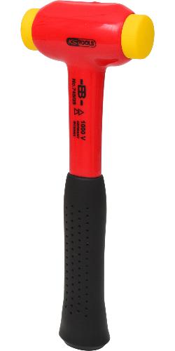 KS TOOLS Schonhammer mit Schutzisolierung, Kopf Ø 35mm