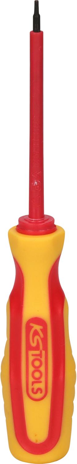 KS TOOLS Innensechskant-Schraubendreher mit Schutzisolierung, 1,5mm