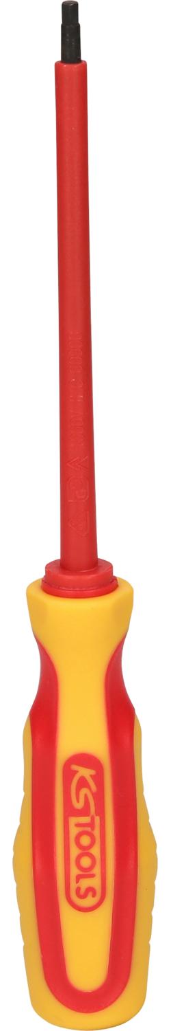 KS TOOLS Innensechskant-Schraubendreher mit Schutzisolierung, 3mm