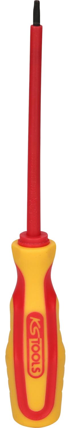 KS TOOLS Schraubendreher mit Schutzisolierung für Innen-Torx-Schrauben, T9