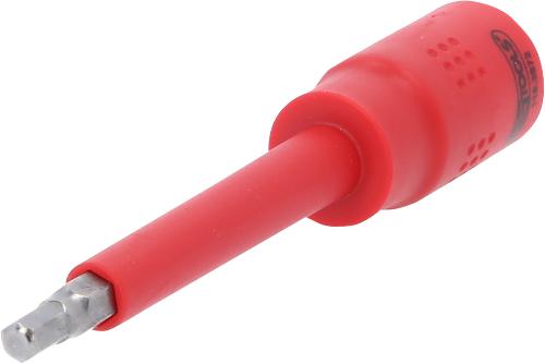 KS TOOLS 3/8" Isolierte Bit-Stecknuss Innensechskant, 5mm, 122mm lang