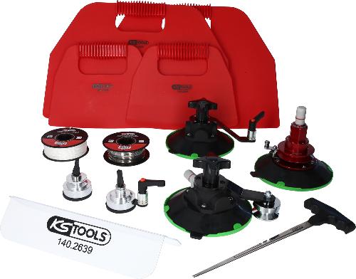 KS TOOLS Universal Ein-Mann-Betrieb-Scheiben-Austrenngerät, 13-tlg