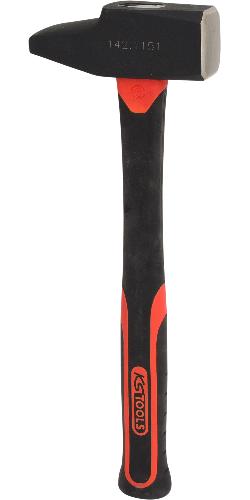 KS TOOLS Schlosserhammer, Fiberglasstiel, französische Form, 1500g