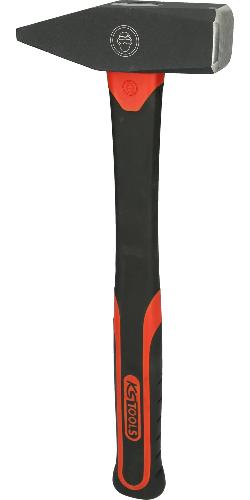 KS TOOLS Schlosserhammer mit Fiberglasstiel, 1500g