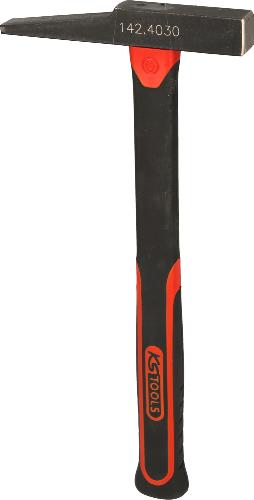 KS TOOLS Elektrikerhammer, französische Form, Fiberglasstiel, 200g