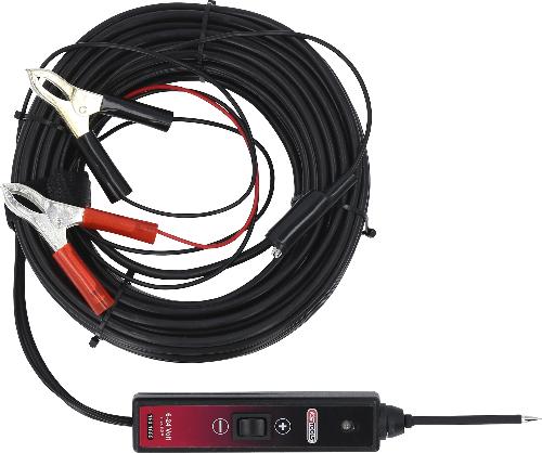 KS TOOLS Funktionsprüflampe 6-24V DC mit 25 Meter Kabel