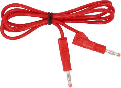 KS TOOLS Messleitungs-Verlängerung mit Doppel Stecker und zusätzlicher Buchse 1.100 mm (rot)