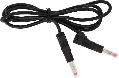 KS TOOLS Messleitungs-Verlängerung mit Doppel Stecker und zusätzlicher Buchse 1.100 mm (schwarz)
