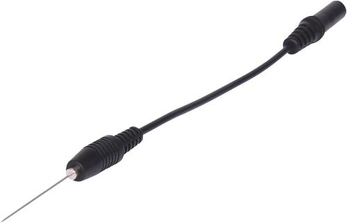 KS TOOLS 4,0 mm Eingangsbuchse auf nadelförmige Prüfspitze, schwarz