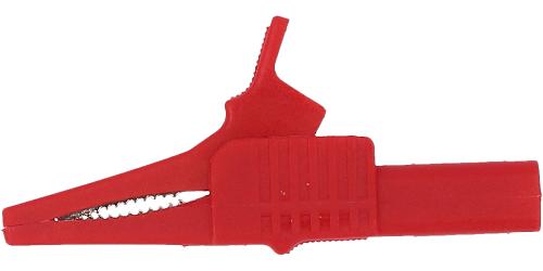 KS TOOLS 4,0 mm Eingangsbuchse auf Krokodilklemme schmal, rot