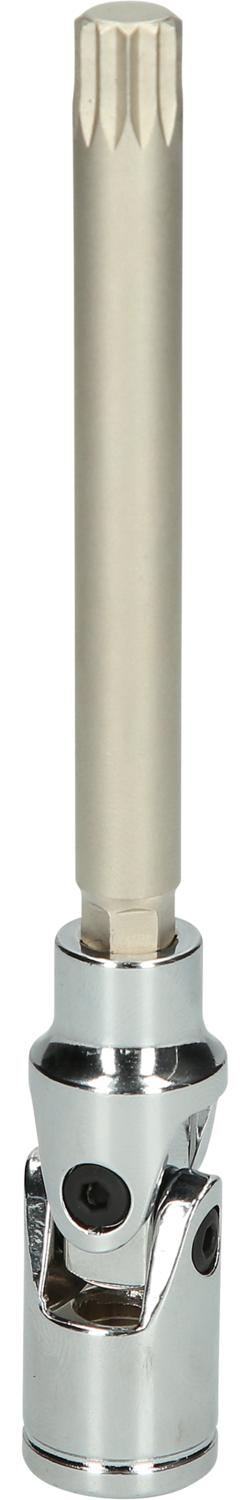 KS TOOLS 3/8" Antriebswellen-Bit-Stecknuss mit Gelenk für Vielzahn, M10