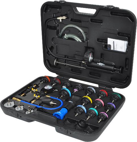 KS TOOLS MASTER Kühlsystem-Diagnose-Service-Satz, 25-tlg