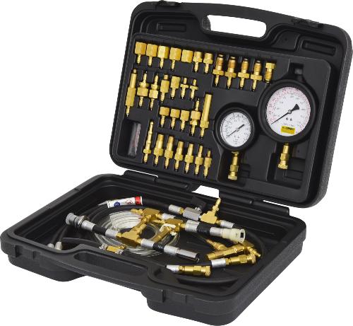 KS TOOLS Master Kraftstoff-Einspritzsystem-Druckprüfgerät-Satz für Ottomotoren, 42-tlg