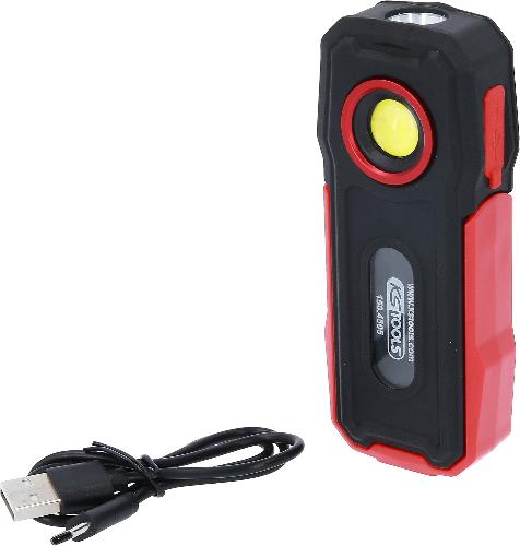KS TOOLS Mobile Werkstatt-Handlampe, knickbar, 300 Lumen